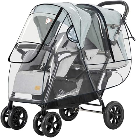 double buggy rain cover universal
