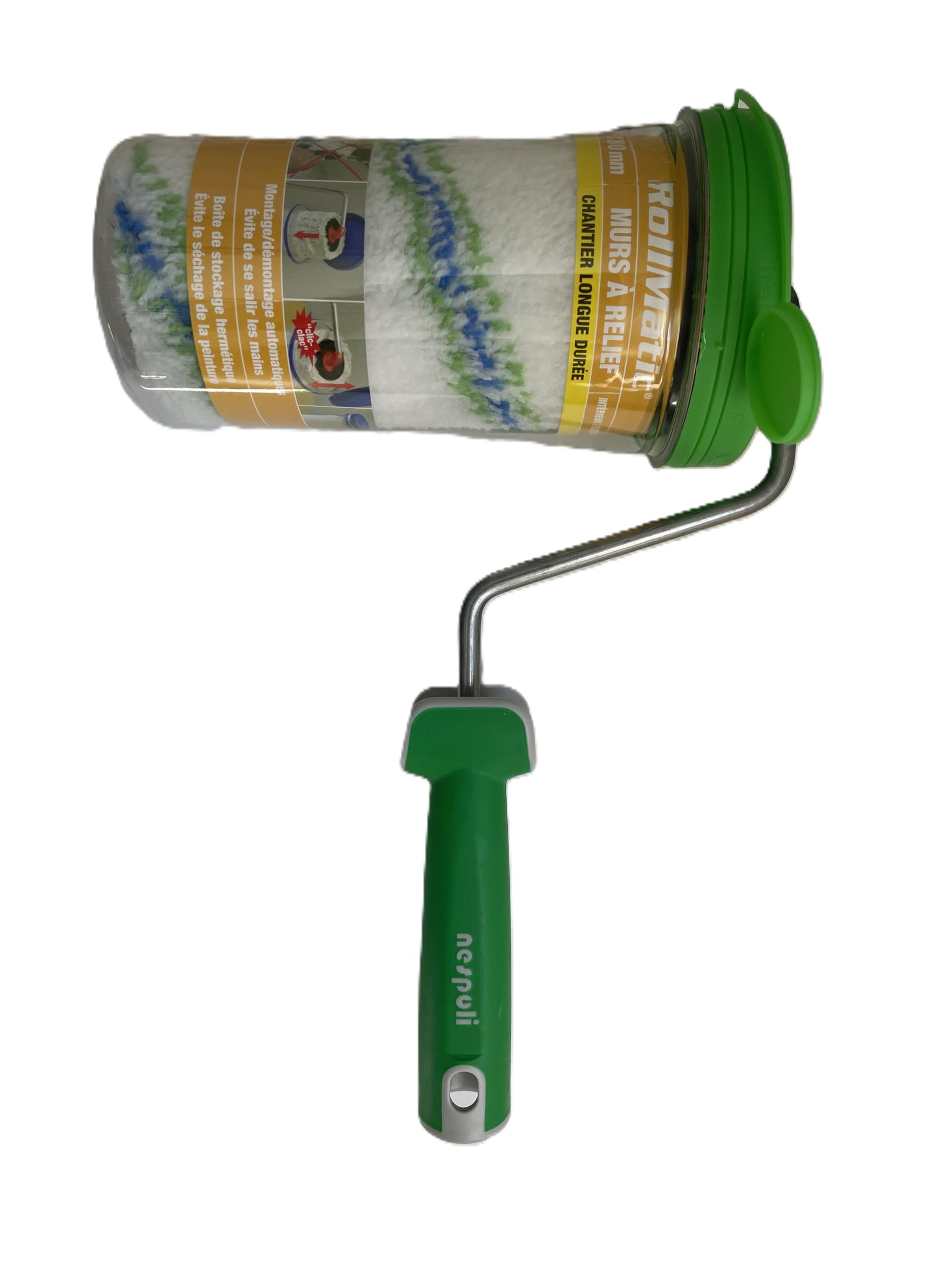 Nespoli 27814180 Rolling Pin for Wall Relifs 180 mm White