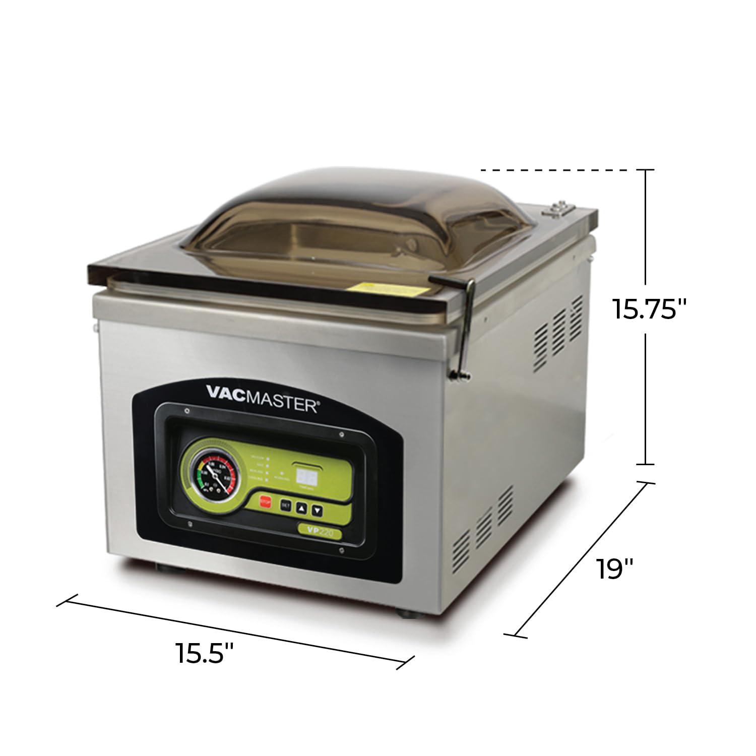 VacMaster VP220 Commercial Chamber Vacuum Sealer for Sous Vide, Liquids, Powders, Food Storage, 110V, Maintenance-Free Air Pump with 12.25” seal bar