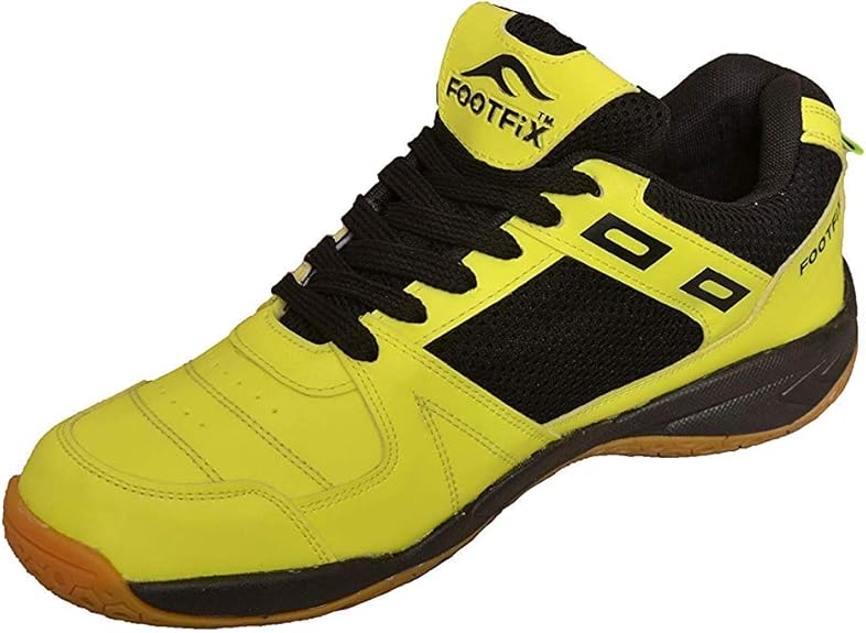 FOOTFIX Unisex Squash Green (NonMarking) Gym/Badminton