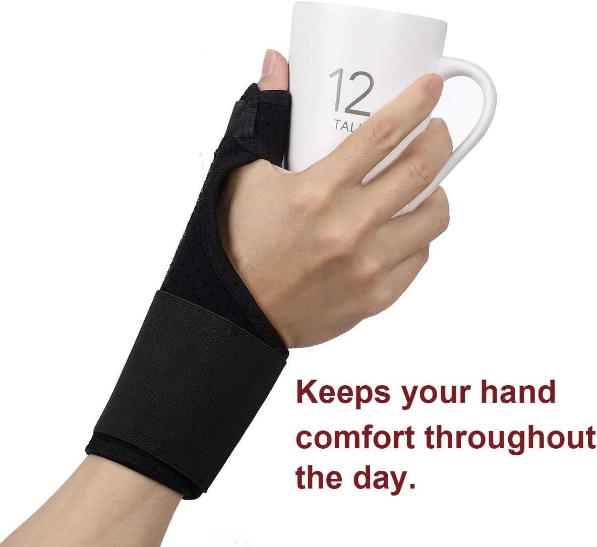 Ultrafun Trigger Finger Splint Brace Support Breathable Wrist and Thumb Fracture Finger Stabilizer Brace Sleeves for Pain Relief, Carpal Tunnel Arthritis Tendonitis (Black): Health & Personal Care