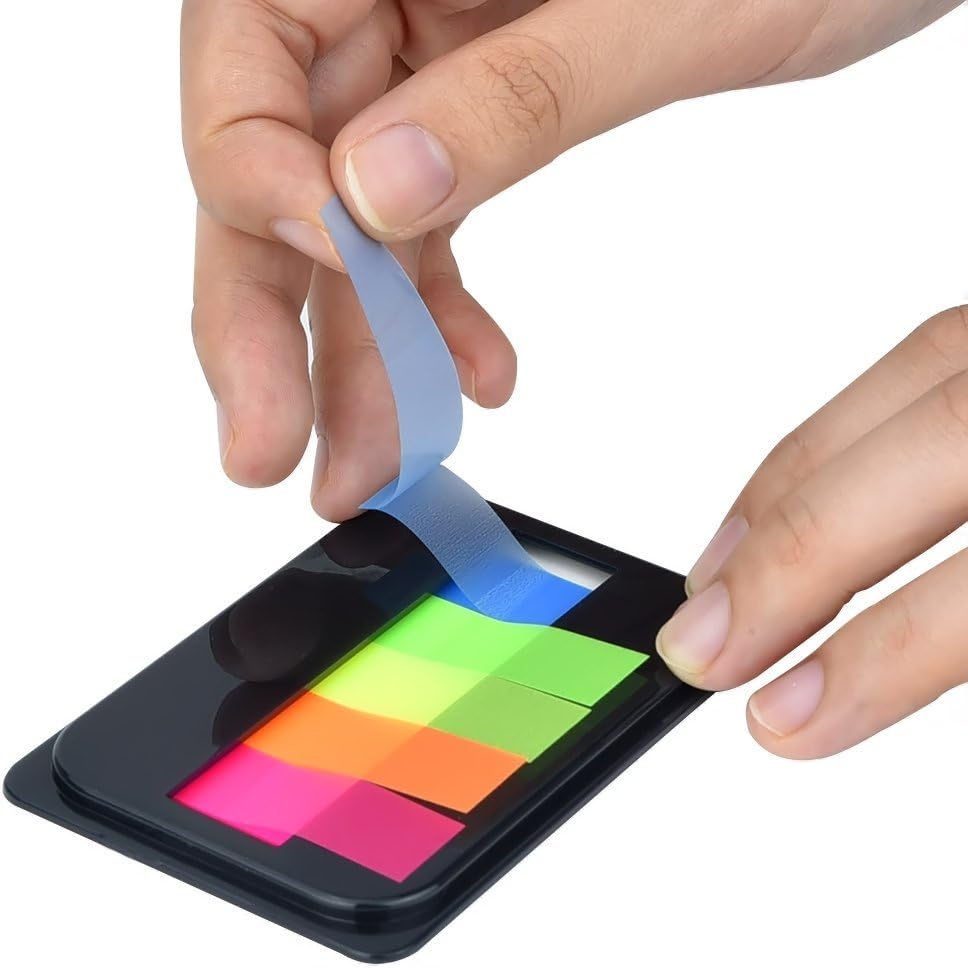 eBoot Neon Index Tabs Flags Sticky Note for Page Marker (2) : Office Products