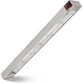 Winco 48" Food Heat Lamp Strip Heater with Undermount Brackets | Undermount design, Heat reflectors, Toggle switch, 1100W power, Great for Hot Holding, Serving Lines, Buffets and Foodservice