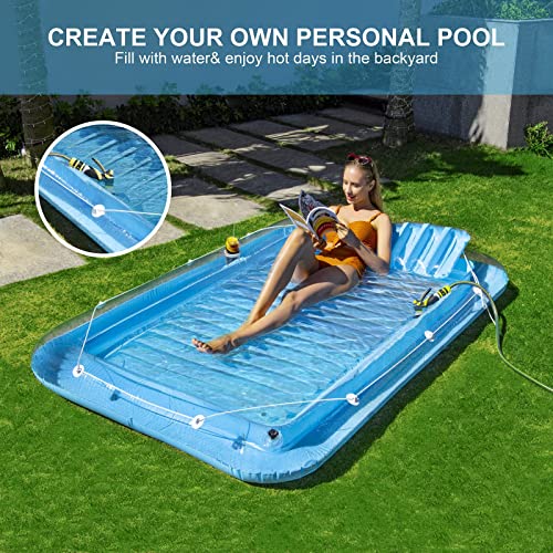 Inflatable Pool Floats Pool Lounger Raft Floats for Adults, Blow Up