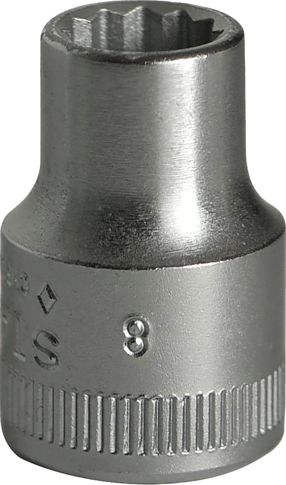 Stahlwille 45 8 "45" Bi-Hexagon Socket, Silver, 8 mm