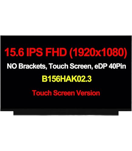 Dalle Écran Tactile B156HAK02.3 15.6" FHD IPS LED - NEUVE Pour Remplacement D'Écran De PC Portable