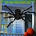 THE TWIDDLERS 75cm Giant Scary Spiders (3 Pack) | Large Realistic Hairy Black Spider | Indoor and Outdoor Halloween Decorations | Halloween Party Props