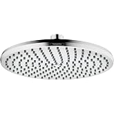 hansgrohe Locarno 10-inch PowderRain Rainfall Showerhead Transitional 1-Spray PowderRain with QuickClean in Chrome, 04824000