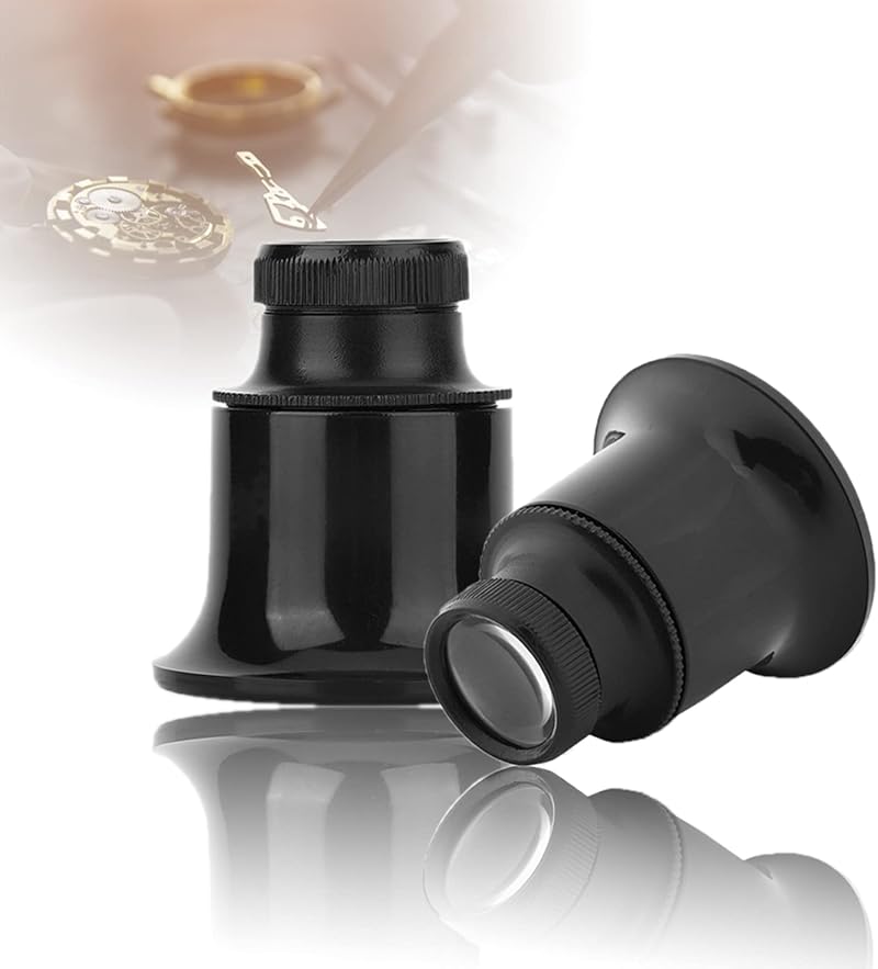 YUYTE Watchmaker Loupe 10X Magnifier Watch Repair Jeweler Lens Tool