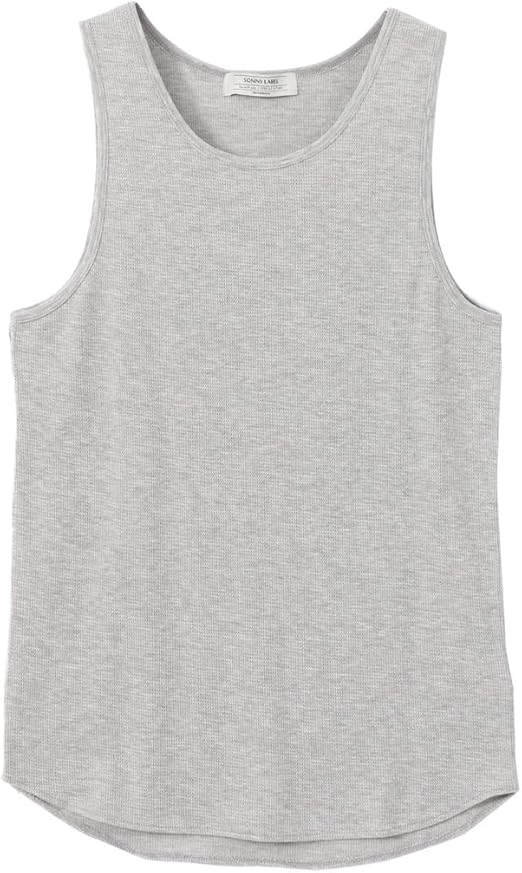 Amazon サニーレーベル インナー タンクトップ ワッフルロング