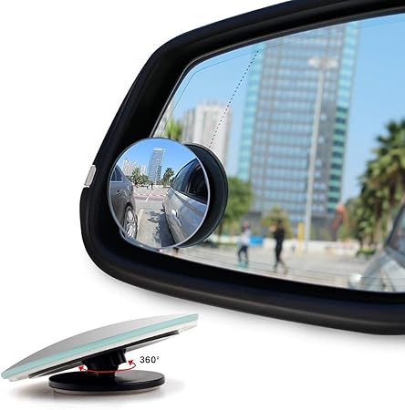Toter Winkel Spiegel Rund Weitwinkelspiegel Zum Aufkleben Auf Den Seitenspiegel 2 Stuck Amazon De Auto