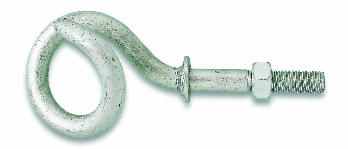 Chapuis 455/14X120Z Gym Hook with Screw Diameter 14 mm Length 120 mm Zinc Plated Steel