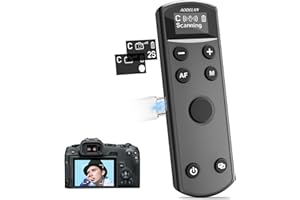 USB-C Rechargeable Wireless Camera Shutter Remote Control with Display Screen – Video, Zoom & Focus Control for Canon EOS R5,