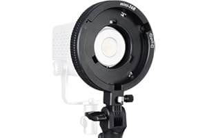 Mount Adapter for Bowens, Mini to Standard Mount Holder with Umbrella Socket, 1.65cm/0.65in Interface for LED Light, Softbox,