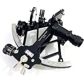 Tamaya Sextant Nautical Sextant-Navigational Aluminium Sextant | Ship Working Navigational Sextant | Antique Sextant Black Powder Coated Functional Sextant Vintage, Aluminum Sextant 9 Inch