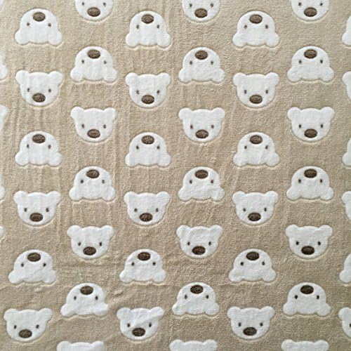 Teddy Bear Beige Super Soft Cuddle Fleece Fabric 63 (160cm