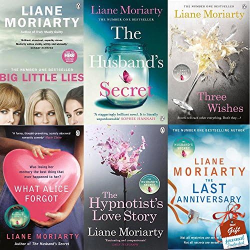 Liane Moriarty Collection 6 Books Bundle With Gift Journal (Big Little Lies, The Husband's Secret, Three Wishes, What Alice Forgot, The Hypnotist's Love Story, The Last Anniversary) Paperback – 1 Jan. 2017