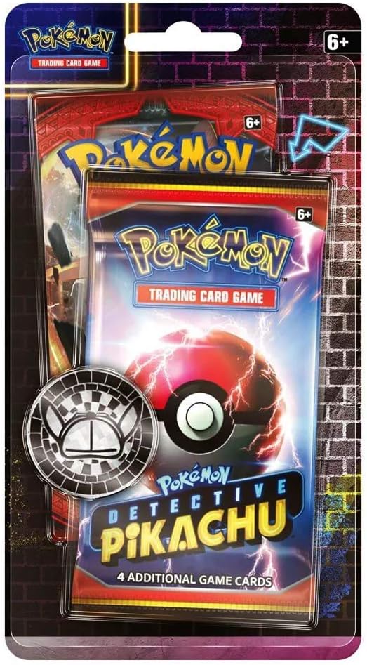 Pokemon Tcg Detective Pikachu Booster Pack 1 Sun Moon Booster Pack A Metallic Coin Single Pack