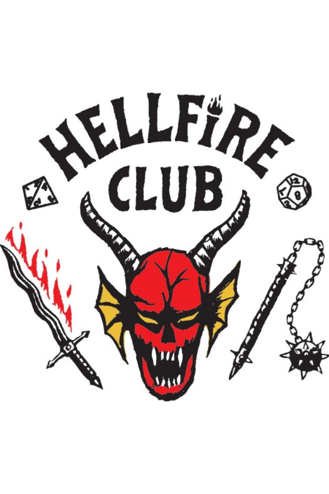 Stranger Things Fleece Blanket - Hellfire Club Design - Bed Throw Super Soft Blanket - 100% Polyester - 100 x 150cm