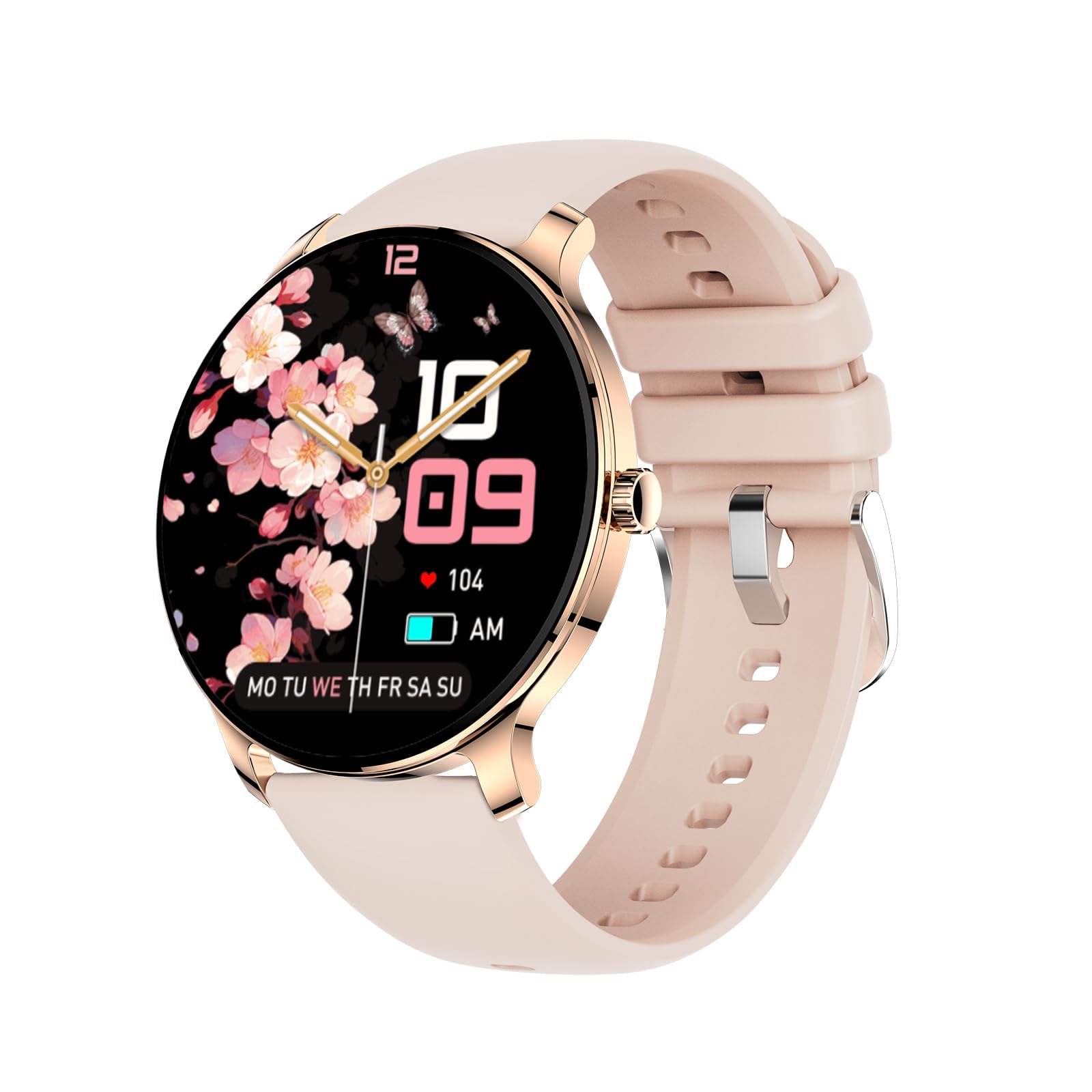 Photo 1 of 1.43” Women's Smart Watch, AMOLED Display, Work with Android/iPhone, Waterproof IP68, Long Battery Life, Fitness & Health Tracker, Heart Rate Monitor, Step Counter, Track Your Workout, Run and More