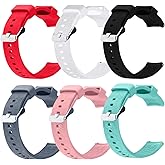 FitTurn 6pack Bands Compatible with Xiaomi Watch S4 41mm Sports Watch Bands, Replacement Soft Straps Silicone Watch Band Strap with Quick Release Pins for Xiaomi Watch S4 41mm Fitness Activity Tracker
