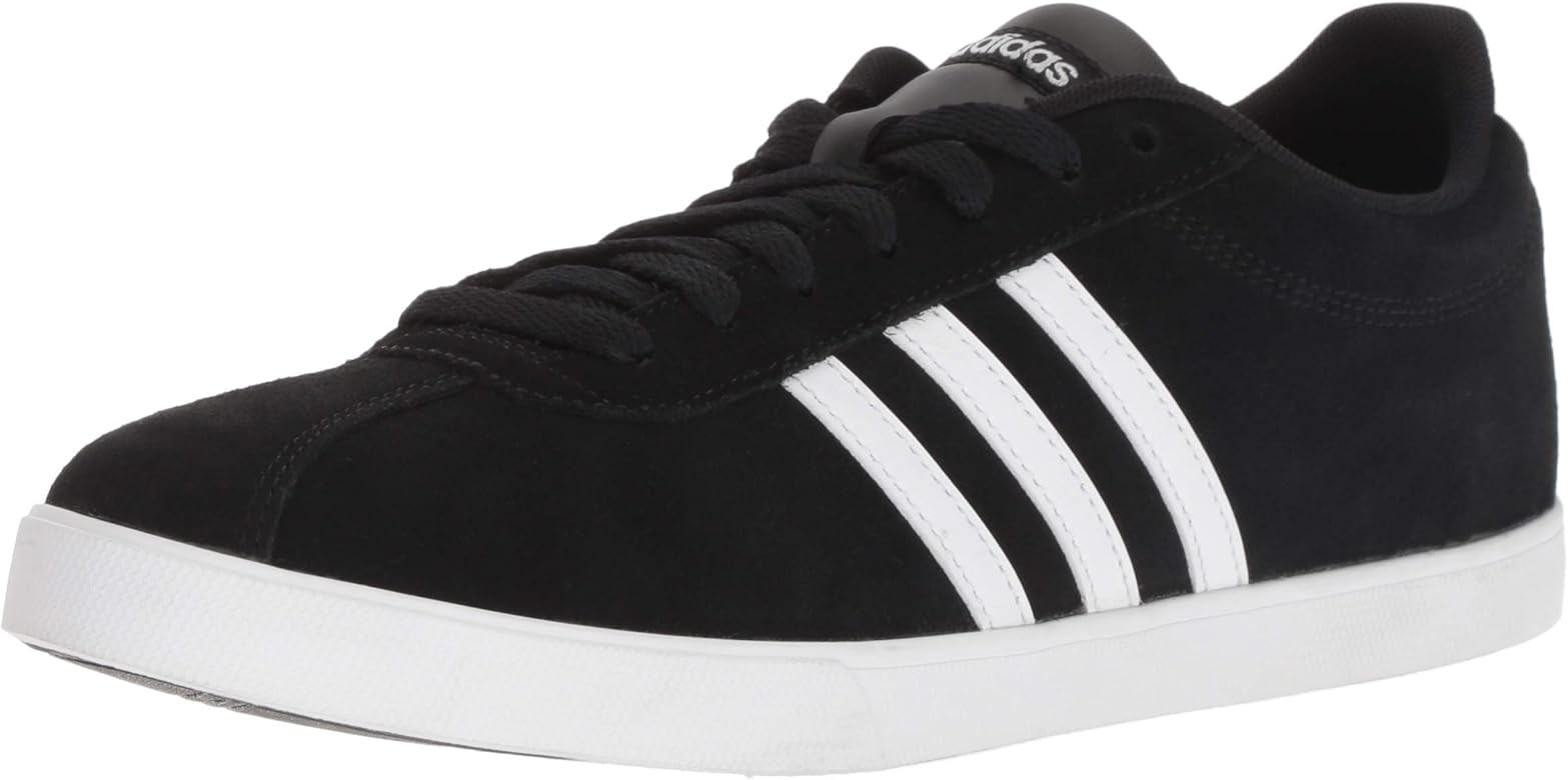 adidas courtset black and white