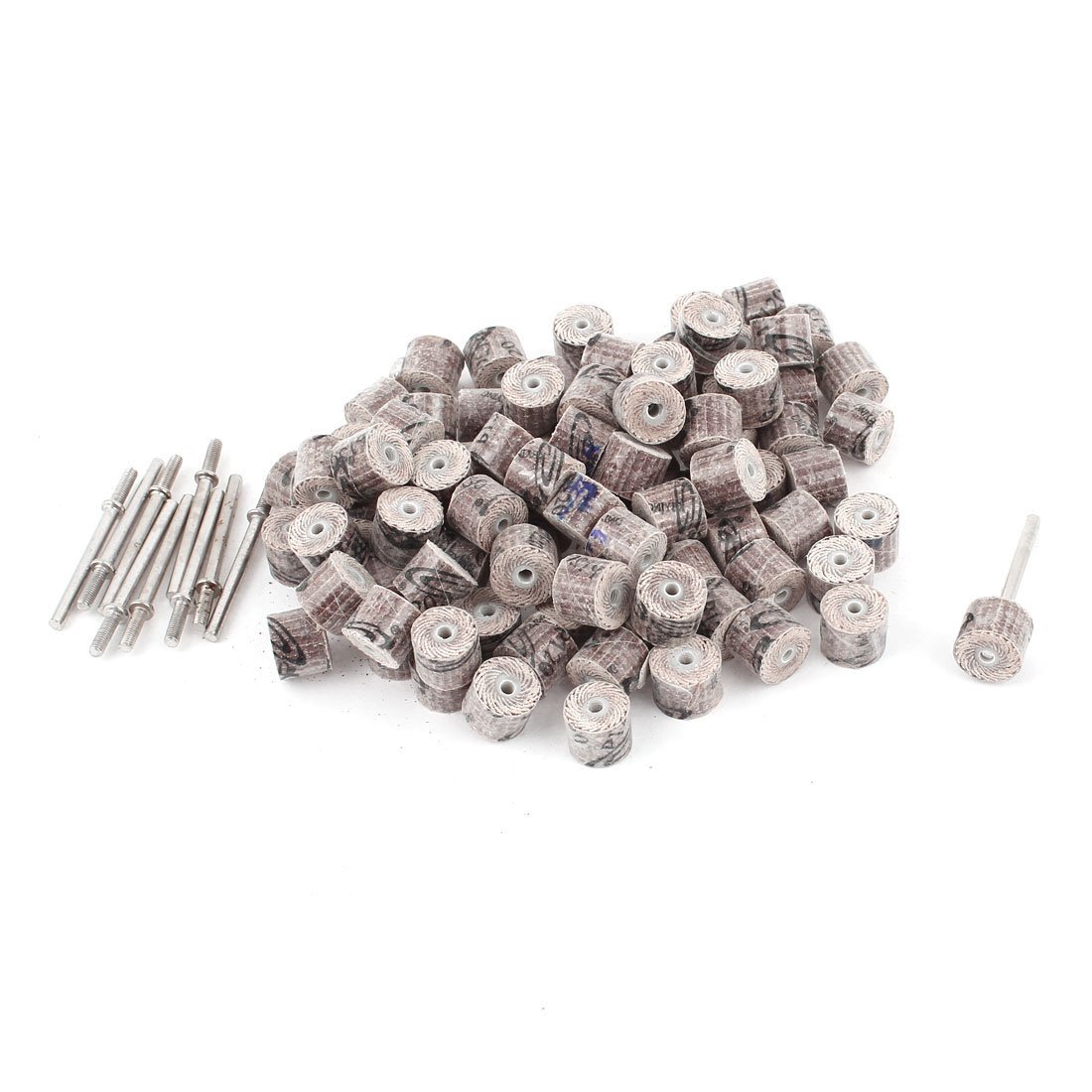 Sourcingmap 10mm x 10mm x 3mm 120 Grit Flap Wheel Grinding Polishing Discs 100pcs