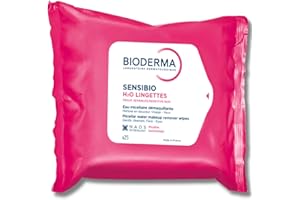 Bioderma - Sensibio H2O - Biodegradables Wipes - Cleansing and Make-Up Removing - Skin Soothing - for Sensitive Skin - 25 Wip