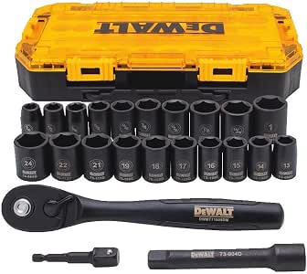DEWALT DWMT74739 Drive Combination Impact Socket Set, 23 Piece: Amazon ...