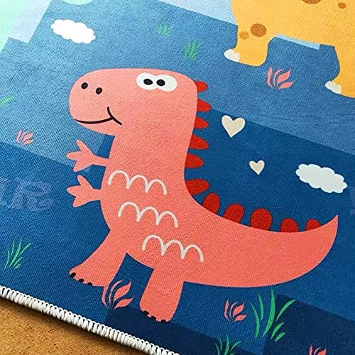 HB.YE Kids large Play Mat Baby Soft Durable Rugs Children Colorful Animals Carpet Living Room Decor Gifts 80 * 160 CM (Dinosaur) - Image 3