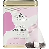 Harney & Sons Sweet Azuki Black Tea, Tin of 20 Sachets, Vanilla and Red Bean Flavored Blend
