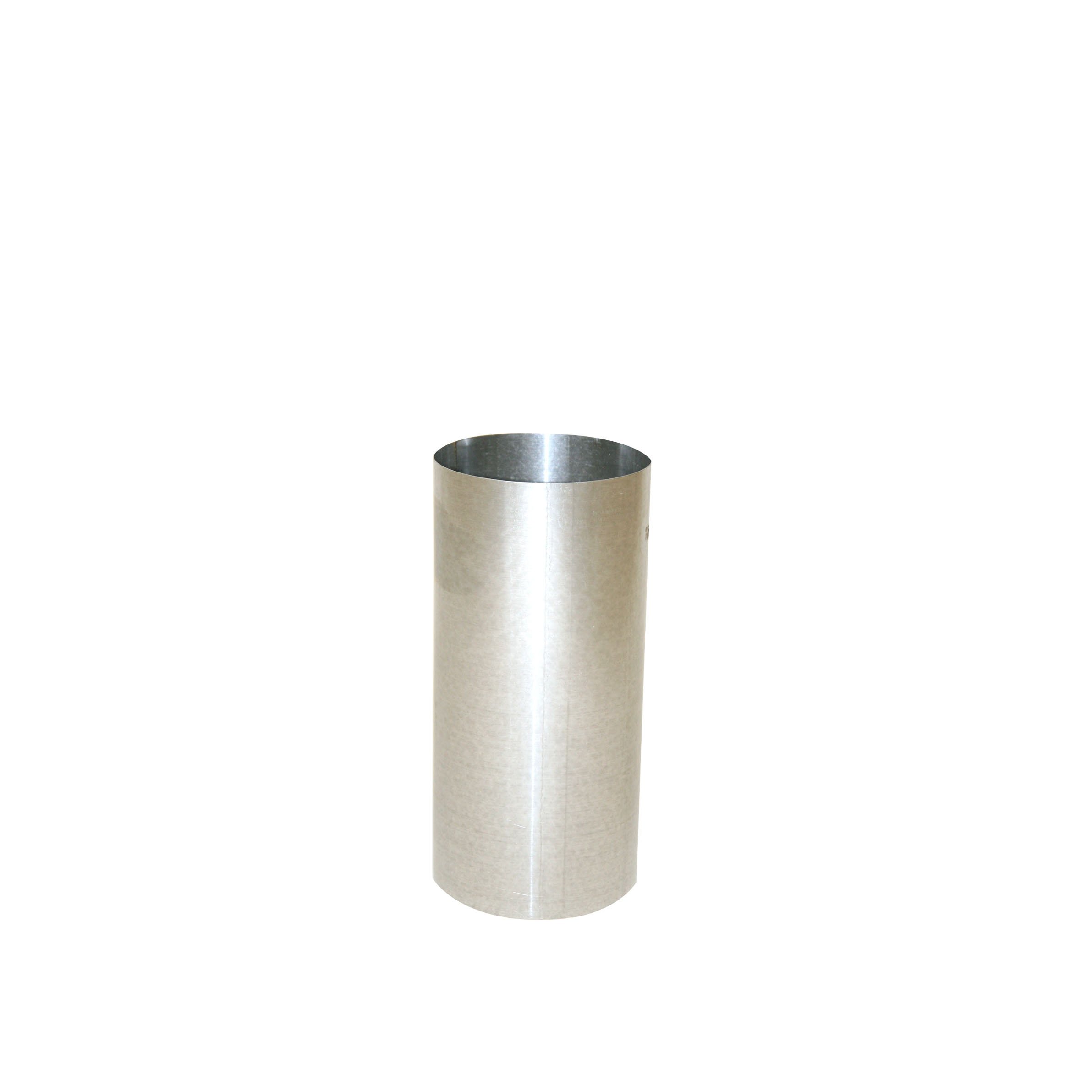 Kamino-Flam Ø 120 mm Hot-dip Aluminised (FAL) Steel Stove Pipe, Approx. 250 mm Straight Length Chimney Pipe, Flue Pipe for Stoves, Heat Resistant Single Wall Pipe, Silver