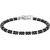 Feifuli Stainless Steel Bracelets for Men&Women Beaded Bracelets,Valentines Birthday Annivesary Christmas Jewelry Gifts for Lover Father Mother Friends,Casual Trendy Men's Bracelets Cool Adjustable