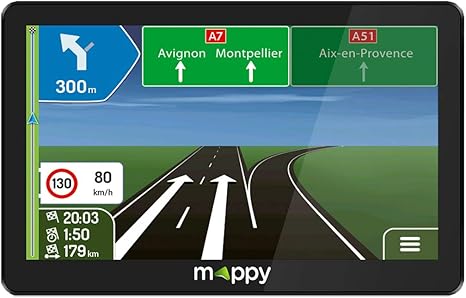 Mappy Gps Maxi 795 Camp écran 7 Pouces 44 Pays Mise à