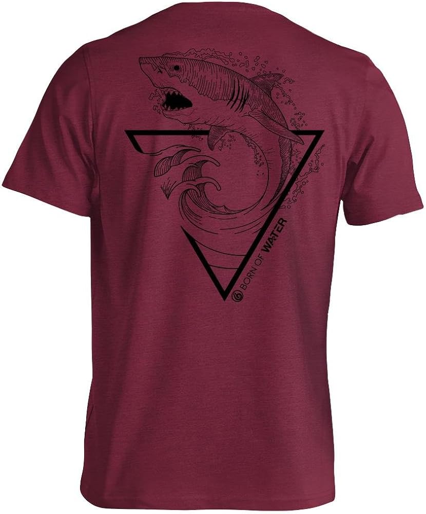 Great White Shark T-Shirt: Mens CVC Blend: Scuba Diving