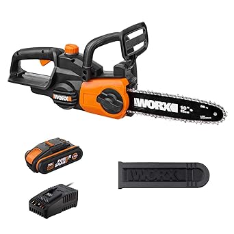 Worx 20v Tronconneuse Electrique Sans Fil 25cm Wg322e 1 Tronconneuse Elagueuse Avec Batterie 20v 2 0ah 3 7m S Systeme De Lubrification Automatique De Chaine Fourreau De Protection Amazon Fr Commerce Industrie Science