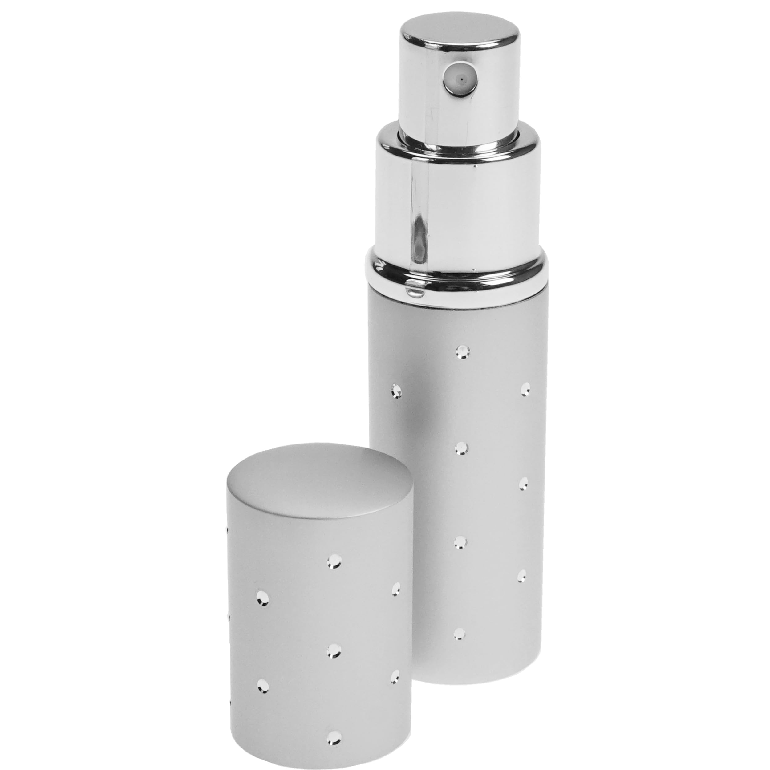 Fantasia 46163 Pocket Sprayer for 10 ml with Silver Detailing, Height 9 cm, Silver