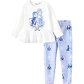 Disney Minnie Mouse Frozen Princess Marvel Toddler Girls Clothes Long Sleeve Sweatshirt + Leggings 2pcs Outfits Set 2-6Y