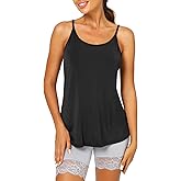 Latuza Women's Viscose Cami Pajamas Top Spaghetti Straps Tank Top