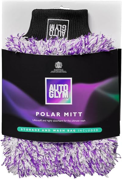 Autoglym Polar Car Wash Mitt with Storage and Washbag Included