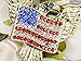 Alilang Golden Tone Patriotic American Eagle Rhinestone USA Flag Brooch Pin