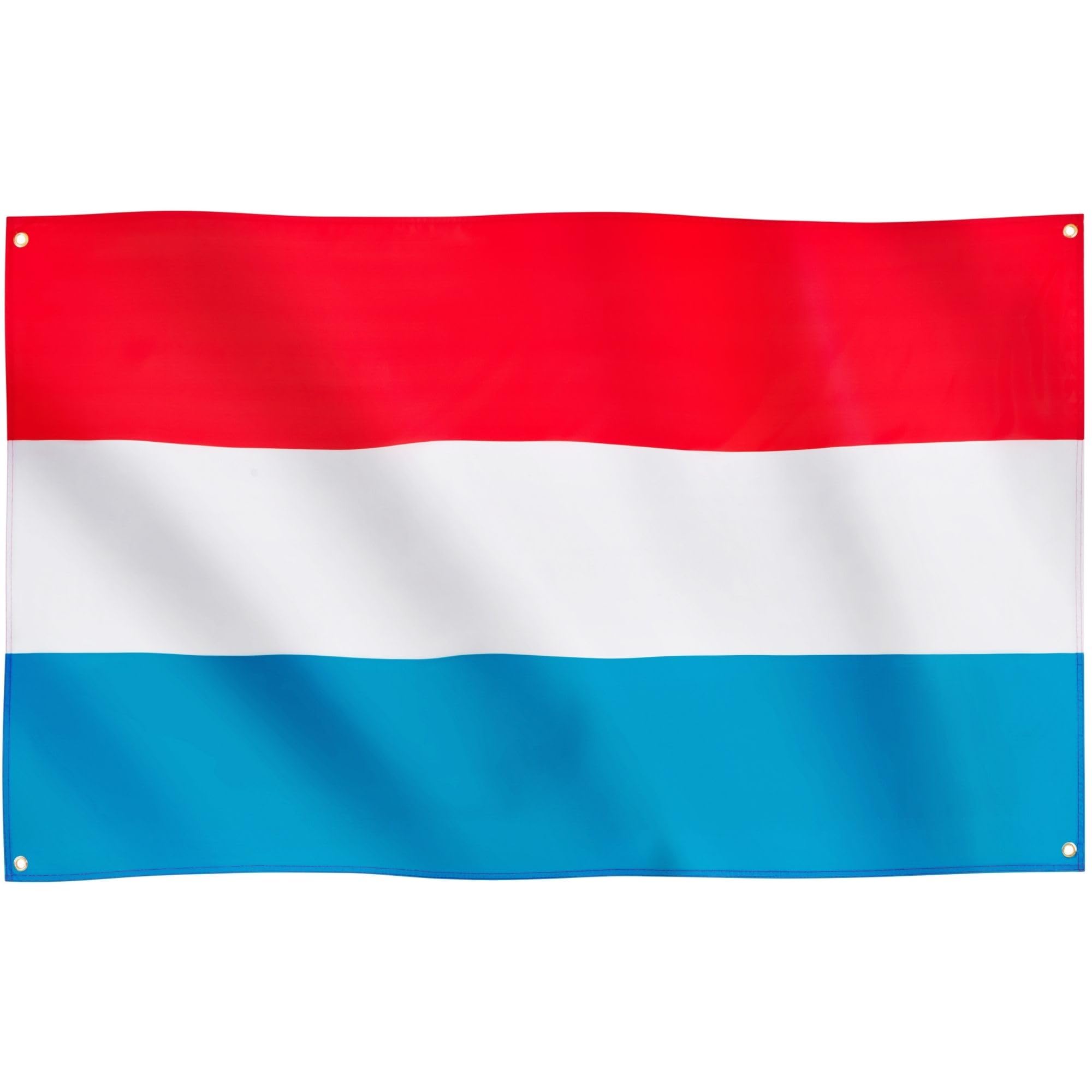 Runesol Luxembourg Flag, 91x152cm, 3ft x 5ft, 4 Grommets, Eyelet In Every Corner, Luxembörg, National Flag, Premium Flags, Inside, Outside, Banner, Vivid Colours, Europe Day — image 1