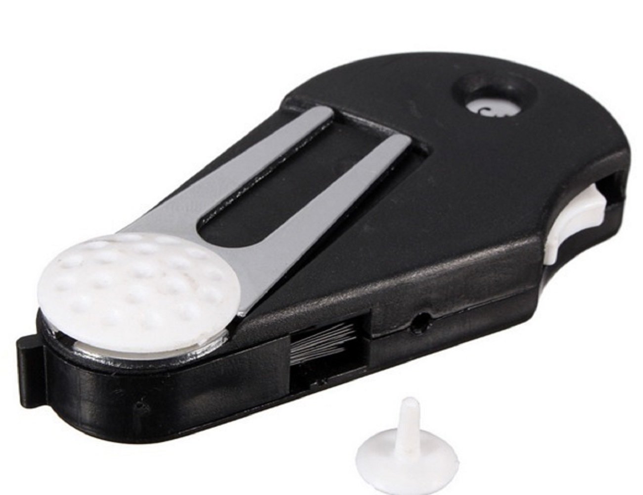 LL-Golf Golf 5-in-1 Tool With Divot Pitch Repair, Ball Marker, Brush, Strokes Counter and Clip