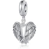 NARTGO Guardian Angel Spread Wings and Soar Charm Compatible with Pandora Charms Bracelets