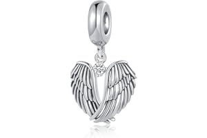 NARTGO Guardian Angel Spread Wings and Soar Charm Compatible with Pandora Charms Bracelets
