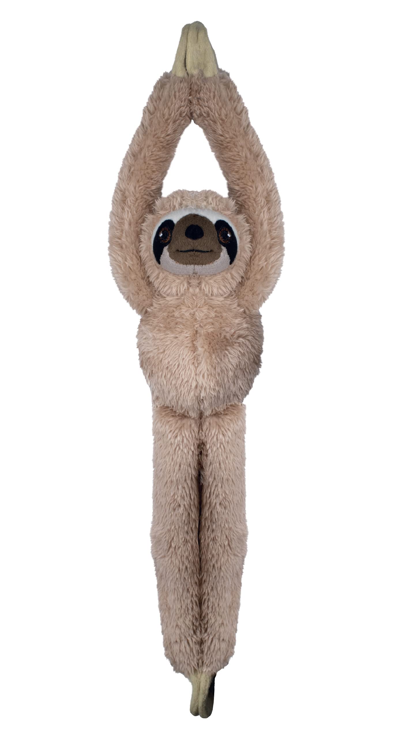 Deluxebase EcoBuddiez Tree Huggers - Sloth from Small 55cm Hanging Soft Toy made from Recycled Plastic Bottles. Eco-friendly soft and cuddly plush toy and perfect cuddly gift for kids.