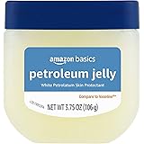 Amazon Basics Petroleum Jelly White Petrolatum Skin Protectant, Unscented, 3.75 Ounce, 1-Pack (Previously Solimo)