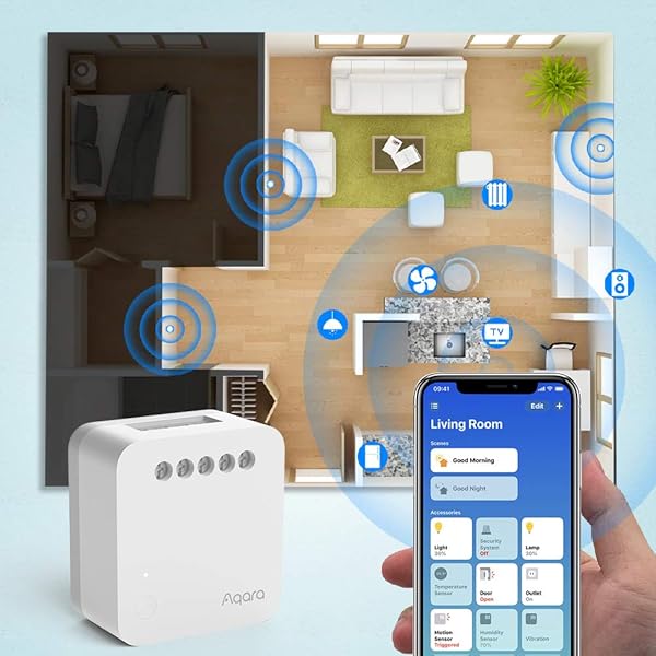 Aqara ZIgBee Smart Home HomeKit   Mdulo de control individual T1 con conductor neutro