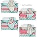 Gia Floral Coral/Blue 8-In-1 Baby Girl Crib Bedding Collection
