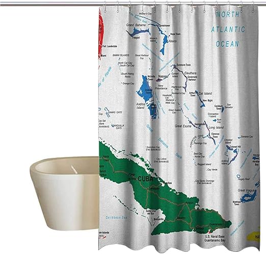 Amazon Com Genhequnan Wanderlust Rustic Shower Curtain Bahamas